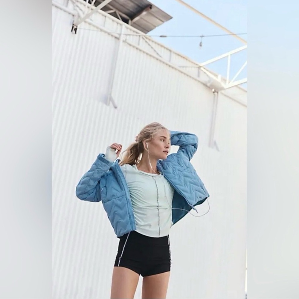 Free People Movement Gettin Lost Packable Puffer XS Deep End - NWT